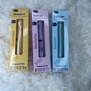 BePure Eye Serum Trio - Illuminate Gold, Revitalize Pink, Smooth Blue